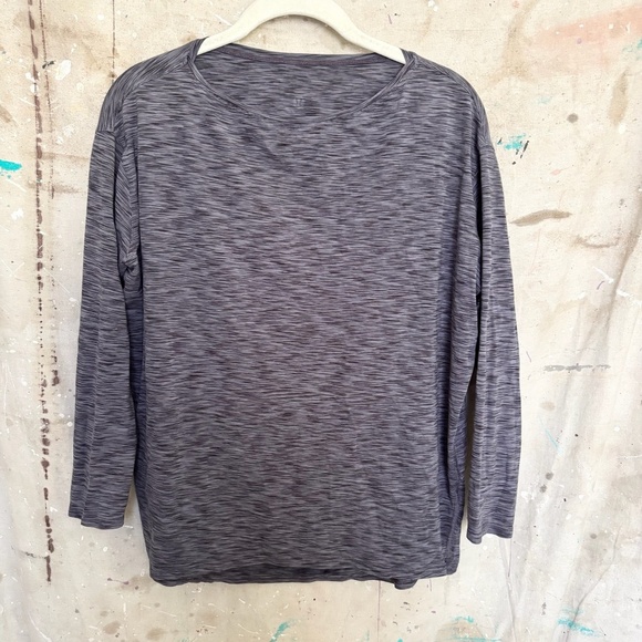 Lululemon Back In Action Long Sleeve, Space Dye Purple - Picture 2 of 4